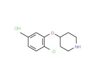 4-(2-Chloro-5-methylphenoxy)piperidine hydrochloride - chemical structure image
