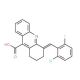 4-(2-Chloro-6-fluoro-benzylidene)-1,2,3,4-tetrahydro-acridine-9-carboxylic acid - chemical structure image
