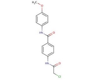 4-(2-Chloro-acetylamino)-N-(4-methoxy-phenyl)-benzamide - chemical structure image