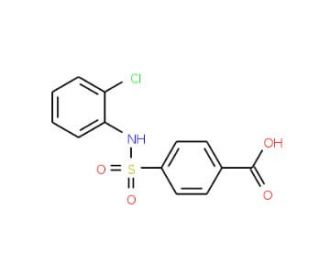 4-(2-Chloro-phenylsulfamoyl)-benzoic acid - chemical structure image