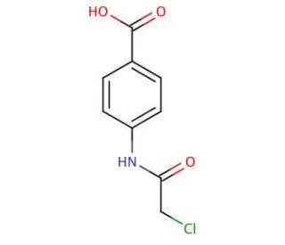 4-(2-Chloroacetamido)benzoic acid (CAS 4596-39-8) - chemical structure image