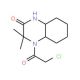 4-(2-Chloroacetyl)-3,3-dimethyl-octahydro-quinoxalin-2-one - chemical structure image