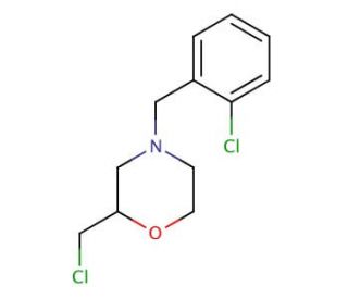 4-(2-chlorobenzyl)-2-(chloromethyl)morpholine - chemical structure image