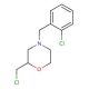 4-(2-chlorobenzyl)-2-(chloromethyl)morpholine - chemical structure image