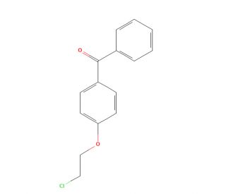 4-(2-Chloroethoxy)benzophenone (CAS 3439-73-4) - chemical structure image