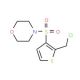 4-{[2-(Chloromethyl)thien-3-yl]sulfonyl}morpholine - chemical structure image
