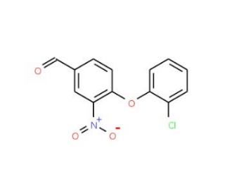 4-(2-Chlorophenoxy)-3-nitrobenzenecarbaldehyde - chemical structure image
