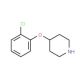 4-(2-Chlorophenoxy)piperidine (CAS 245057-65-2) - chemical structure image