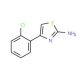 4-(2-Chlorophenyl)-1,3-thiazol-2-amine (CAS 21344-90-1) - chemical structure image