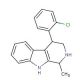 4-(2-chlorophenyl)-1-methyl-2,3,4,9-tetrahydro-1H-beta-carboline (CAS 885460-08-2) - chemical structure image