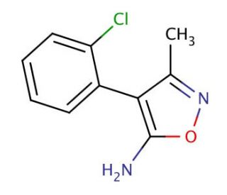 4-(2-chlorophenyl)-3-methylisoxazol-5-amine (CAS 924871-30-7) - chemical structure image