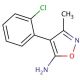 4-(2-chlorophenyl)-3-methylisoxazol-5-amine (CAS 924871-30-7) - chemical structure image