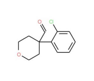 4-(2-Chlorophenyl)tetrahydro-2H-pyran-4-carboxaldehyde (CAS 902836-47-9) - chemical structure image