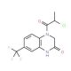 4-(2-chloropropanoyl)-7-(trifluoromethyl)-3,4-dihydroquinoxalin-2(1H)-one - chemical structure image
