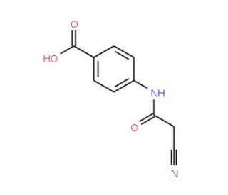 4-(2-Cyano-acetylamino)-benzoic acid (CAS 31557-87-6) - chemical structure image