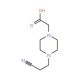 [4-(2-Cyano-ethyl)-piperazin-1-yl]-acetic acid (CAS 722491-37-4) - chemical structure image