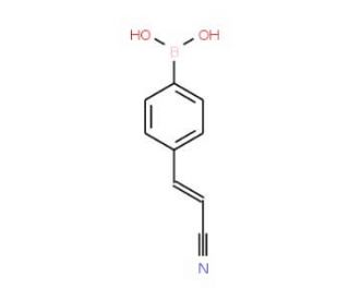 4-(2-Cyanovinyl)phenylboronic acid (CAS 1072946-14-5) - chemical structure image