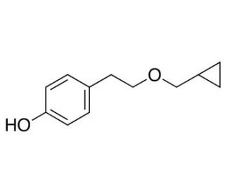 4-[2-(Cyclopropylmethoxy)ethyl]phenol (CAS 63659-16-5) - chemical structure image
