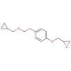 [[4-[2-(Cyclopropylmethoxy)ethyl]phenoxy]methyl]oxirane (CAS 63659-17-6) - chemical structure image