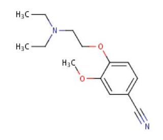 4-[2-(diethylamino)ethoxy]-3-methoxybenzonitrile - chemical structure image