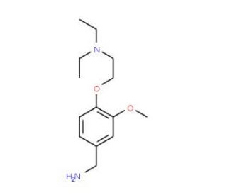 {4-[2-(diethylamino)ethoxy]-3-methoxyphenyl}methanamine - chemical structure image