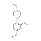 {4-[2-(diethylamino)ethoxy]-3-methoxyphenyl}methanamine - chemical structure image