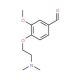 4-(2-Dimethylamino-ethoxy)-3-methoxy-benzaldehyde - chemical structure image