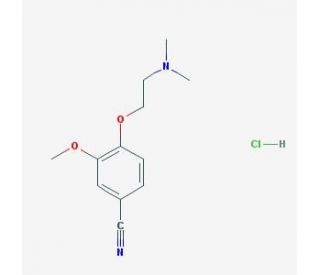 4-[2-(dimethylamino)ethoxy]-3-methoxybenzonitrile hydrochloride - chemical structure image