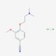 4-[2-(dimethylamino)ethoxy]-3-methoxybenzonitrile hydrochloride - chemical structure image