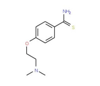 4-[2-(dimethylamino)ethoxy]benzene-1-carbothioamide - chemical structure image