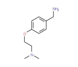 4-[2-(Dimethylamino)ethoxy]benzylamine (CAS 20059-73-8) - chemical structure image