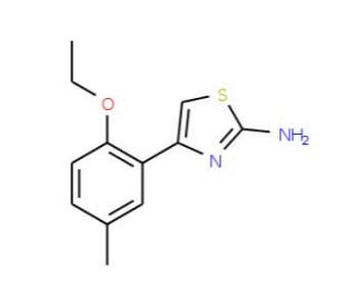 4-(2-Ethoxy-5-methyl-phenyl)-thiazol-2-ylamine - chemical structure image