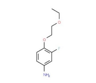 4-(2-Ethoxyethoxy)-3-fluoroaniline - chemical structure image