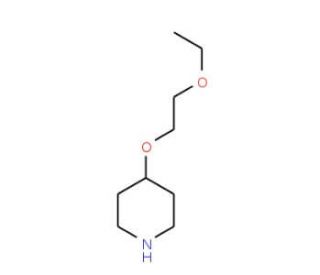 4-(2-ethoxyethoxy)piperidine (CAS 70978-93-7) - chemical structure image