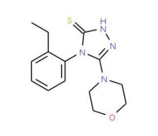 4-(2-ethylphenyl)-5-morpholin-4-yl-4H-1,2,4-triazole-3-thiol - chemical structure image