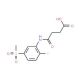 4-{[2-Fluoro-5-(methylsulfonyl)phenyl]amino}-4-oxobutanoic acid (CAS 389609-83-0) - chemical structure image