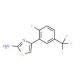 4-(2-Fluoro-5-trifluoromethyl-phenyl)-thiazol-2-ylamine (CAS 199602-12-5) - chemical structure image