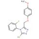 4-(2-Fluoro-phenyl)-5-(4-methoxy-phenoxymethyl)-4H-[1,2,4]triazole-3-thiol - chemical structure image