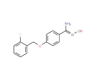 4-[(2-Fluorobenzyl)oxy]-N&prime;-hydroxybenzenecarboximidamide (CAS 261965-35-9) - chemical structure image