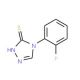 4-(2-fluorophenyl)-4H-1,2,4-triazole-3-thiol (CAS 52747-56-5) - chemical structure image