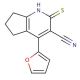 4-(2-furyl)-2-mercapto-6,7-dihydro-5H-cyclopenta[b]pyridine-3-carbonitrile - chemical structure image