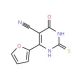 4-(2-furyl)-2-mercapto-6-oxo-1,6-dihydropyrimidine-5-carbonitrile - chemical structure image