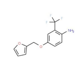 4-(2-Furylmethoxy)-2-(trifluoromethyl)aniline - chemical structure image