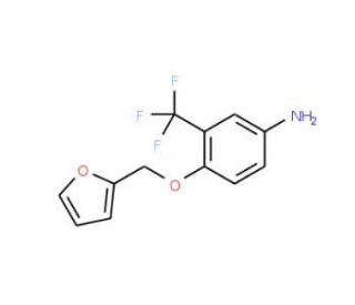 4-(2-Furylmethoxy)-3-(trifluoromethyl)aniline - chemical structure image