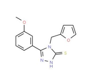 4-(2-furylmethyl)-5-(3-methoxyphenyl)-4H-1,2,4-triazole-3-thiol - chemical structure image