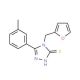 4-(2-furylmethyl)-5-(3-methylphenyl)-4H-1,2,4-triazole-3-thiol - chemical structure image