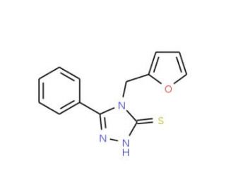 4-(2-furylmethyl)-5-phenyl-4H-1,2,4-triazole-3-thiol - chemical structure image