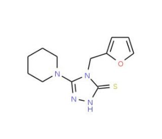 4-(2-furylmethyl)-5-piperidin-1-yl-4H-1,2,4-triazole-3-thiol - chemical structure image