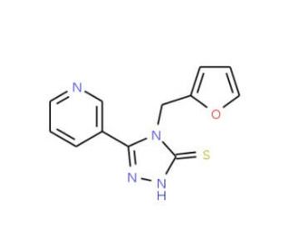 4-(2-furylmethyl)-5-pyridin-3-yl-4H-1,2,4-triazole-3-thiol - chemical structure image