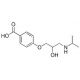 4-(2-Hydroxy-3-isopropylaminopropoxy)benzoic Acid (Bisoprolol Metabolite) (CAS 72570-70-8) - chemical structure image